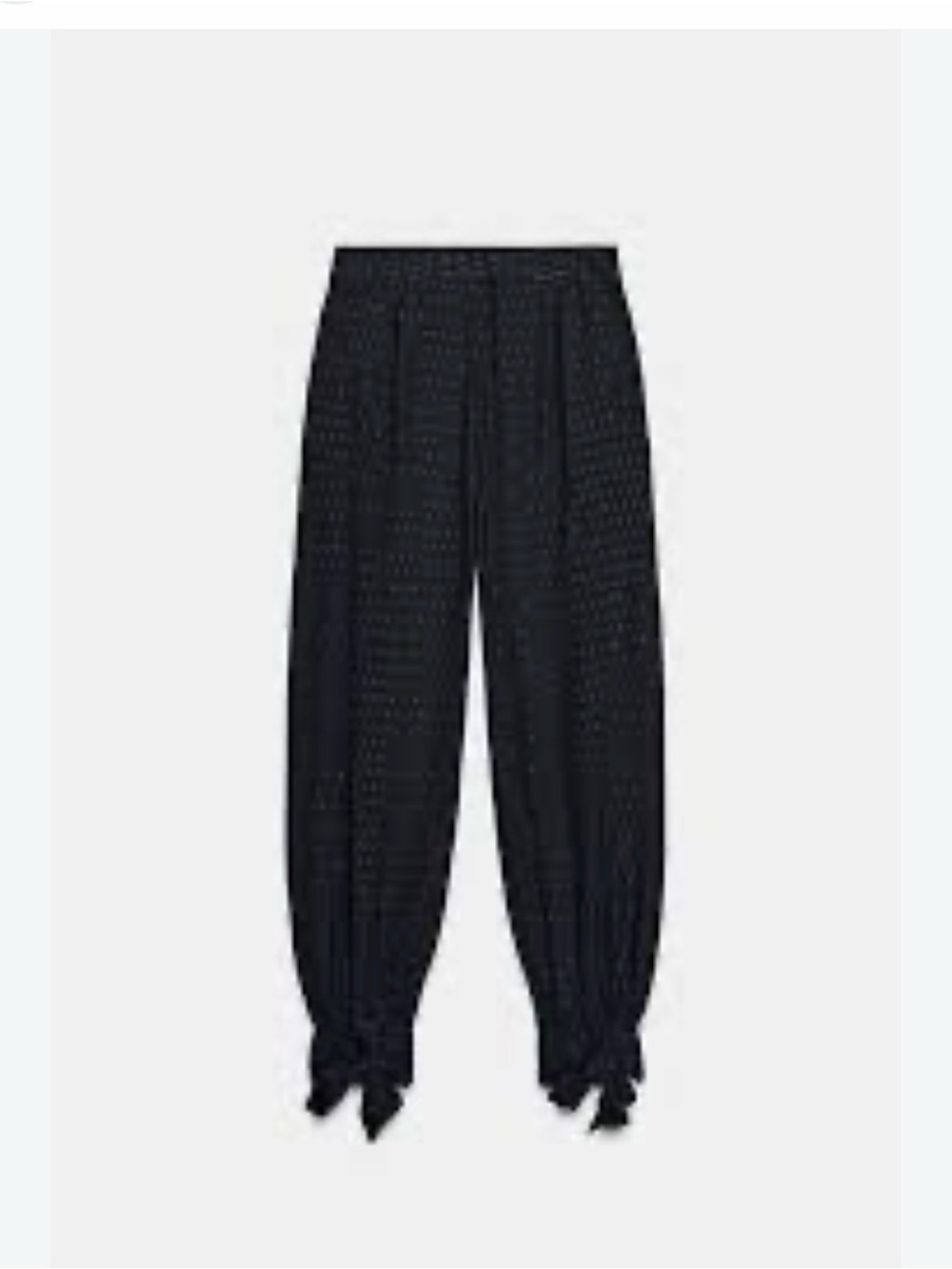 Zara metallic thread balloon pants. High waisted, loose fit, unique and feminine